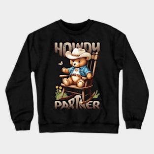 Cowboy Bear Crewneck Sweatshirt